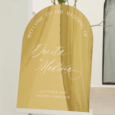 Custom Gold Acrylic Wedding Welcome Sign